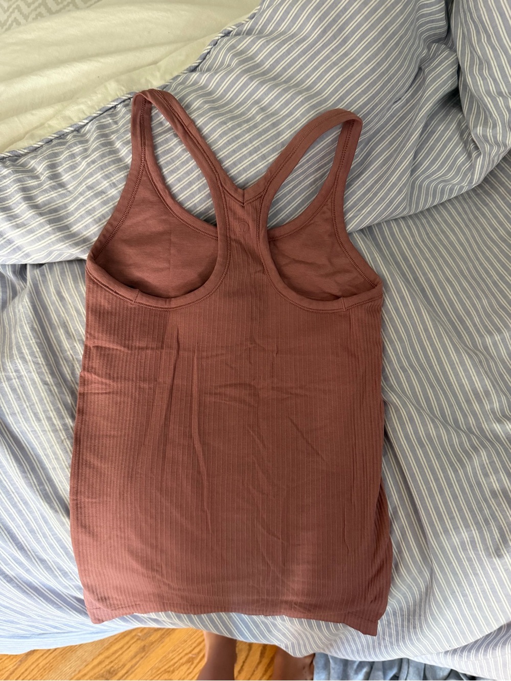 Lululemon Ribbed Racerback Tank Top - Mahogany - Picture 2 of 5